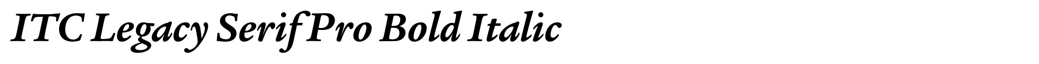 ITC Legacy Serif Pro Bold Italic image